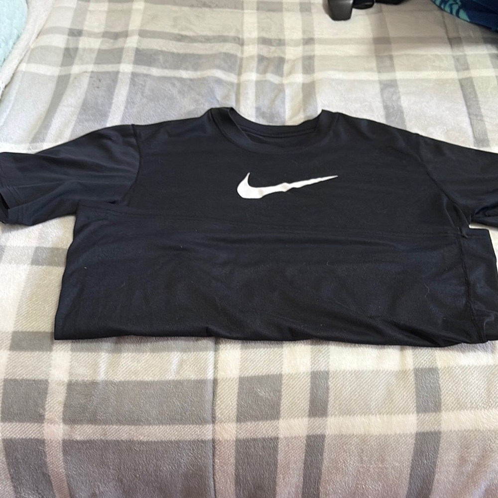 Nike Black T-Shirt with White Logo